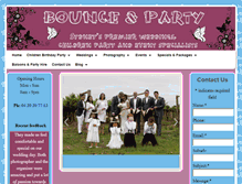 Tablet Screenshot of bounceandparty.com.au